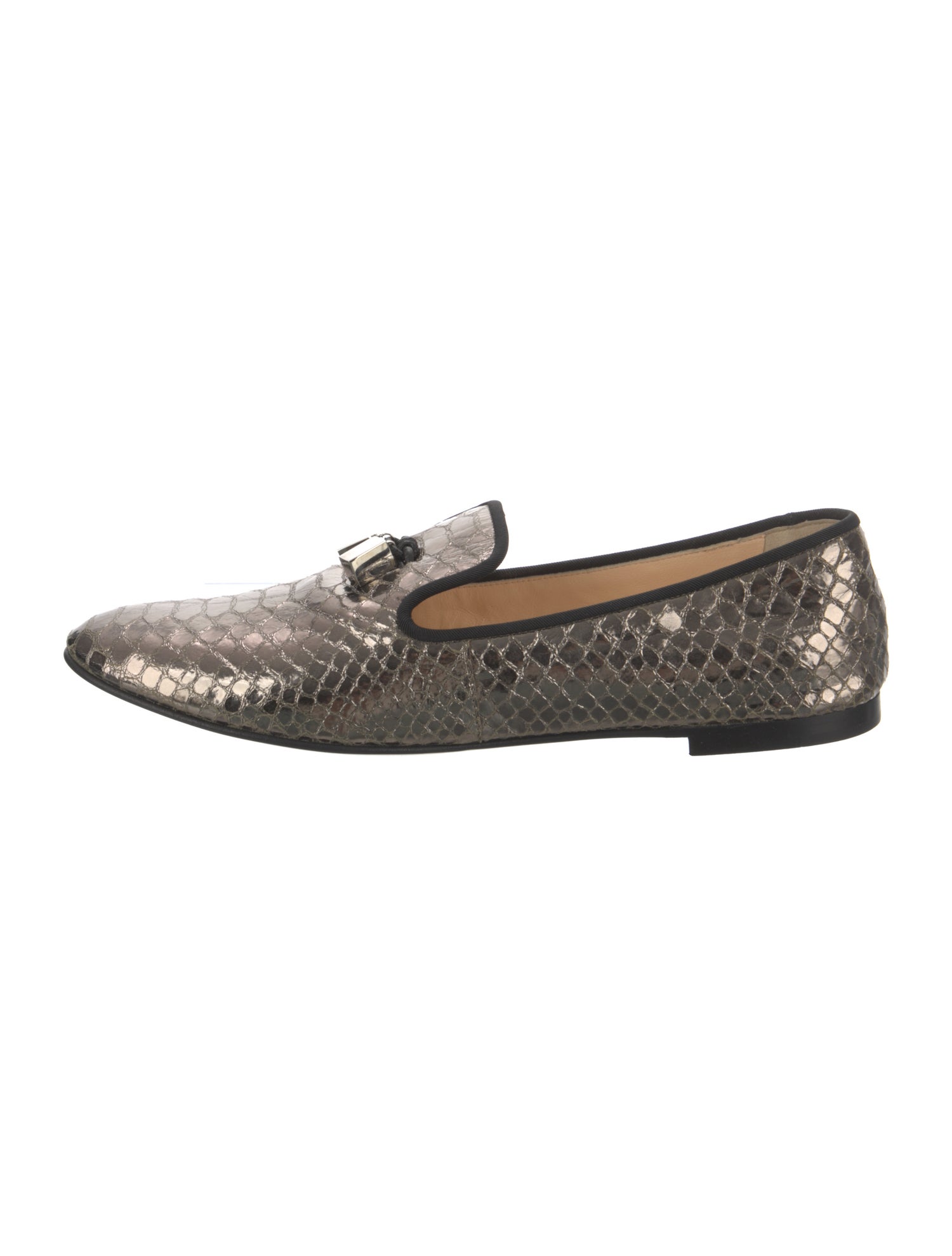 Giuseppe Zanotti Patent Leather Animal Print Loafers