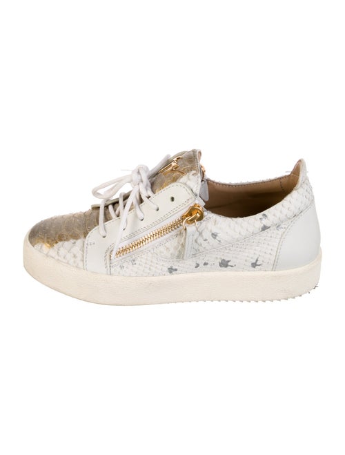 Giuseppe Zanotti Leather Animal Print Sneakers