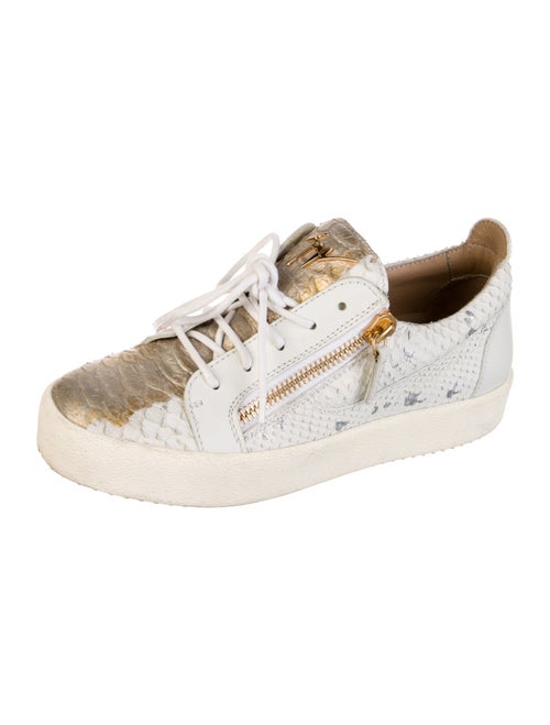 Giuseppe Zanotti Leather Animal Print Sneakers