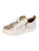 Giuseppe Zanotti Leather Animal Print Sneakers