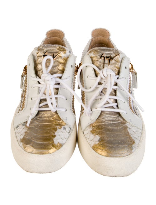 Giuseppe Zanotti Leather Animal Print Sneakers