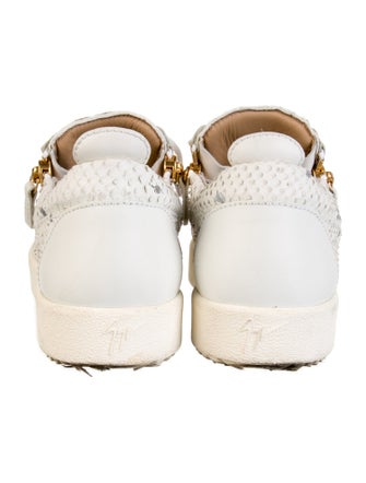 Giuseppe Zanotti Leather Animal Print Sneakers