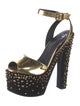 Giuseppe Zanotti Leather Studded Accents Sandals