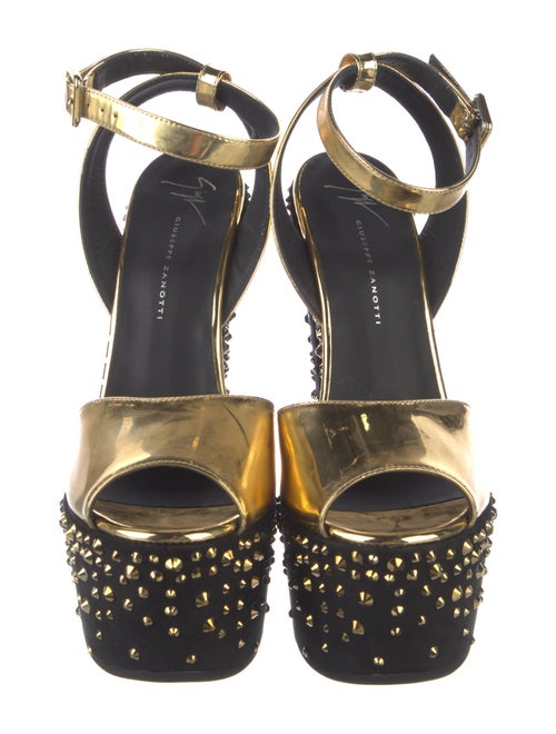 Giuseppe Zanotti Leather Studded Accents Sandals