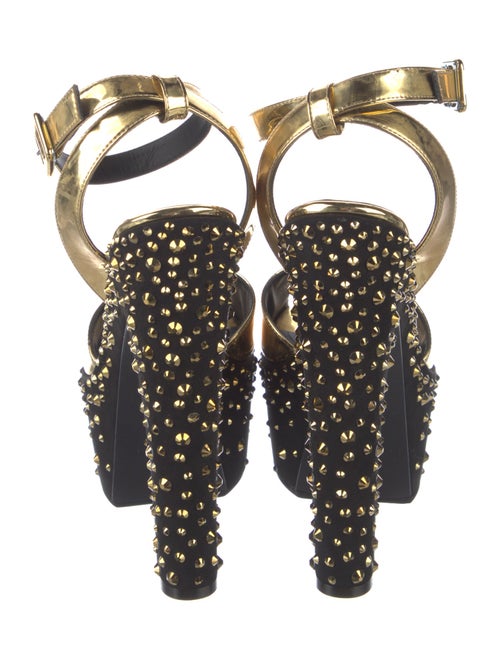 Giuseppe Zanotti Leather Studded Accents Sandals