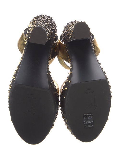 Giuseppe Zanotti Leather Studded Accents Sandals