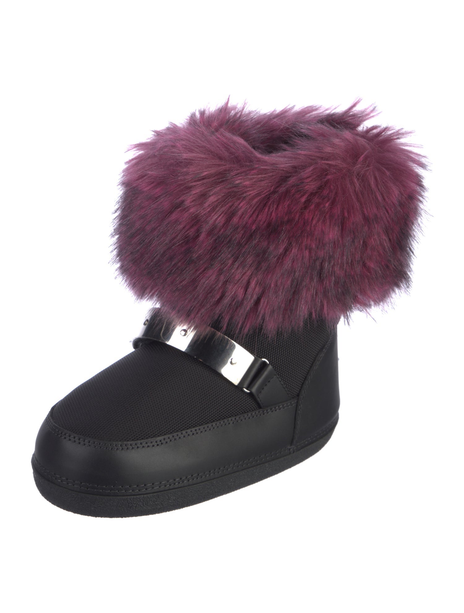 Giuseppe Zanotti Leather Fur Trim Boots