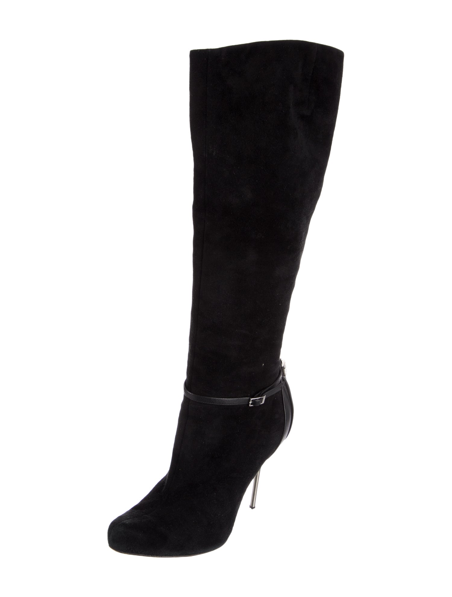 Giuseppe Zanotti Suede Crystal Embellishments Boots