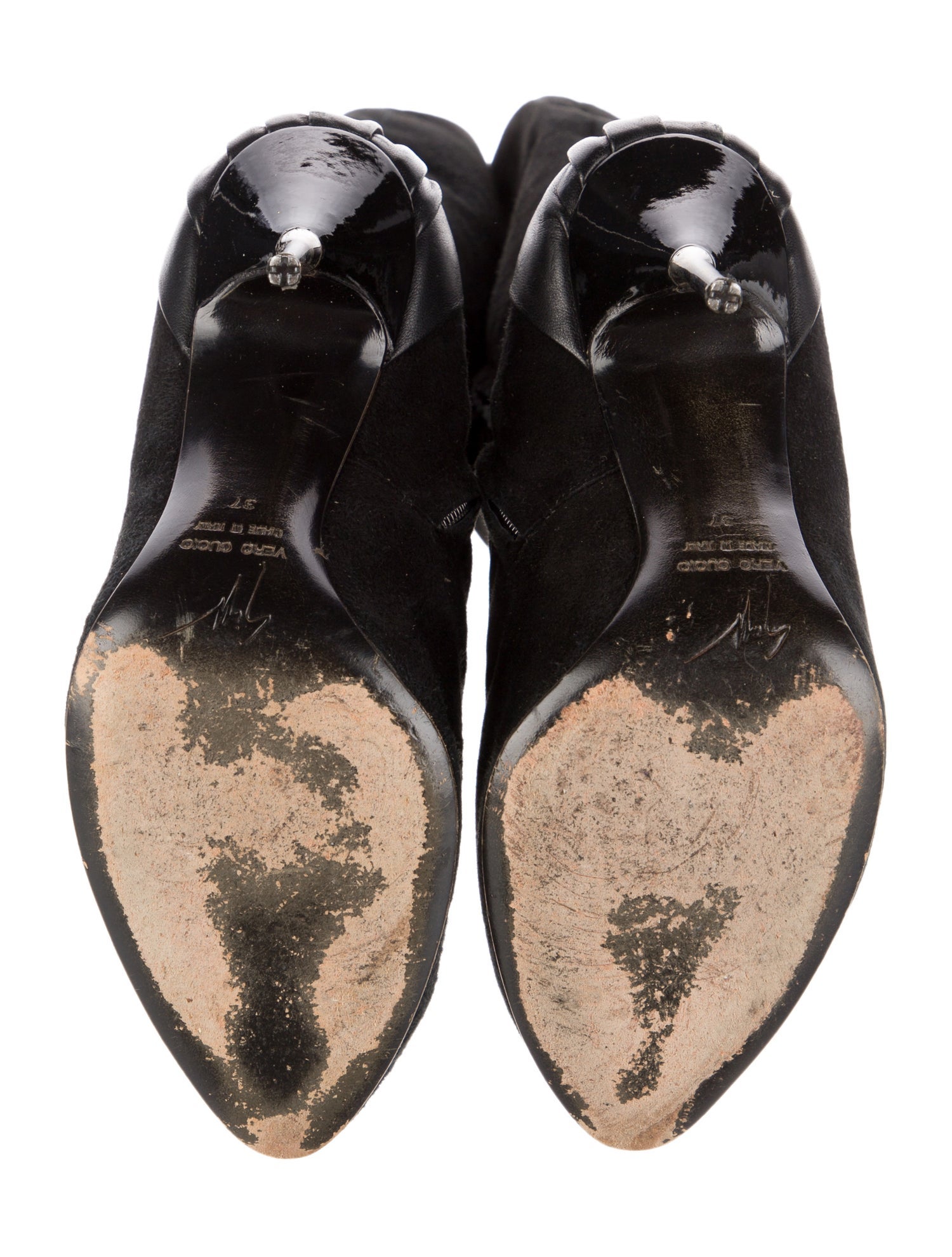 Giuseppe Zanotti Suede Crystal Embellishments Boots