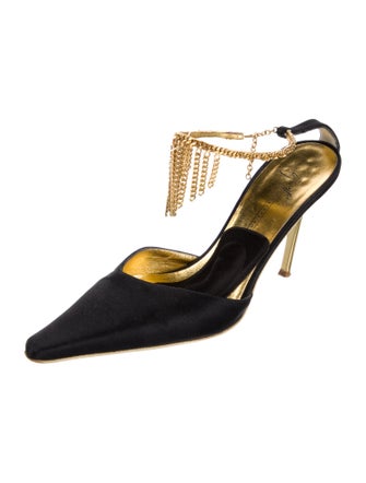 Giuseppe Zanotti Satin T-Strap Pumps