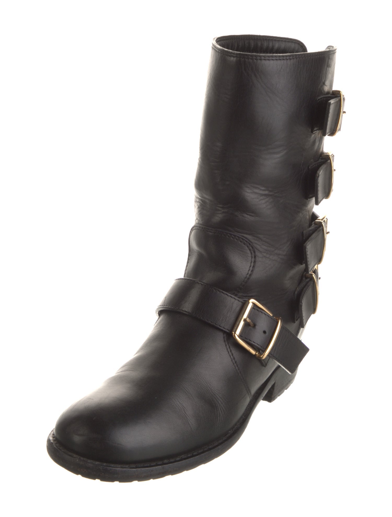 Giuseppe Zanotti Leather Moto Boots