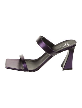 Giuseppe Zanotti Leather Slides