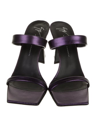 Giuseppe Zanotti Leather Slides