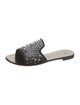 Giuseppe Zanotti Satin Crystal Embellishments Slides