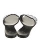 Giuseppe Zanotti Satin Crystal Embellishments Slides