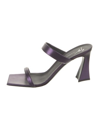 Giuseppe Zanotti Leather Slides