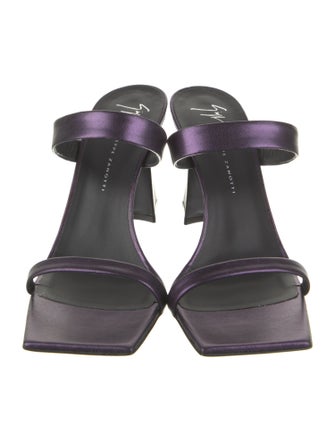 Giuseppe Zanotti Leather Slides