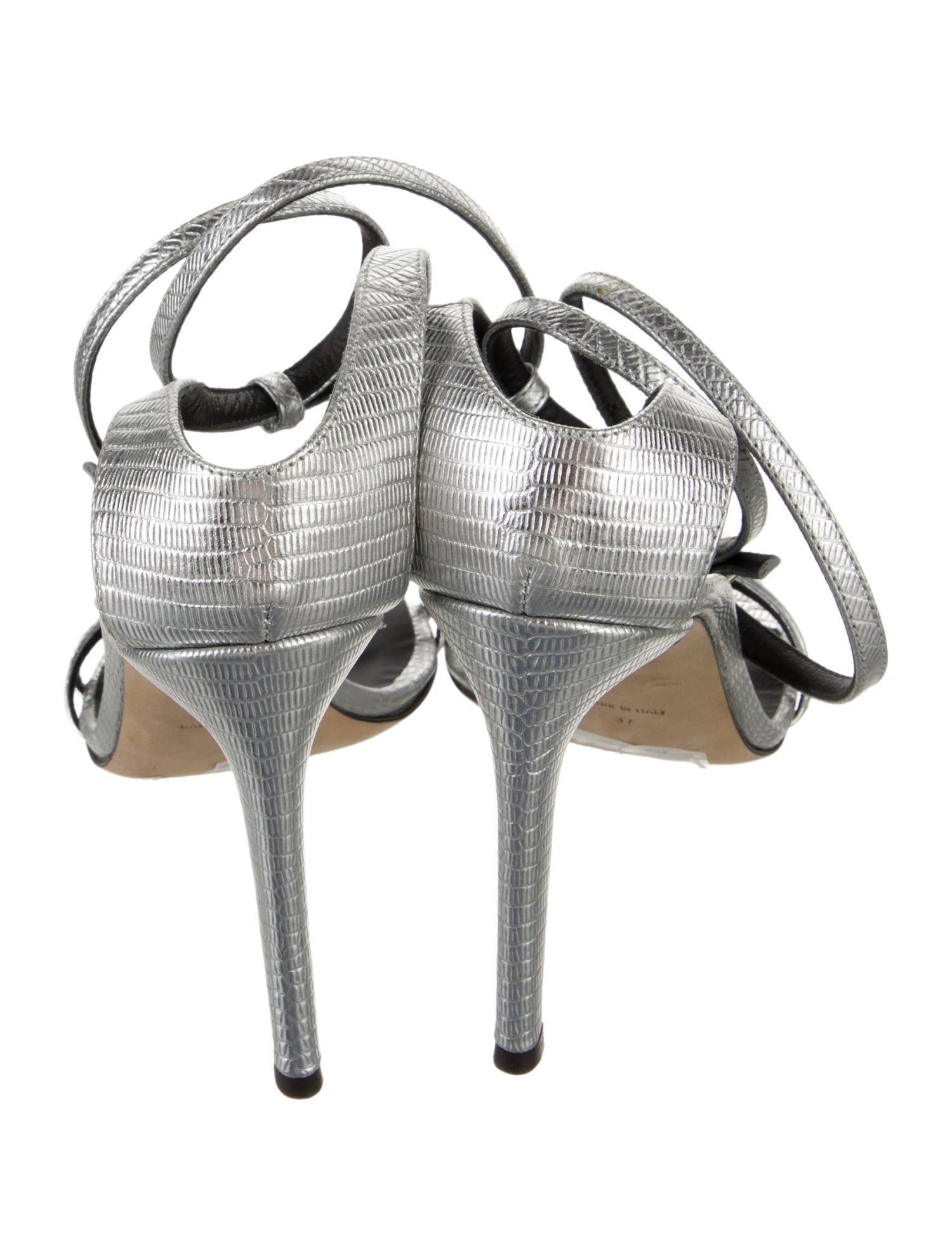 Giuseppe Zanotti Embossed Leather Sandals