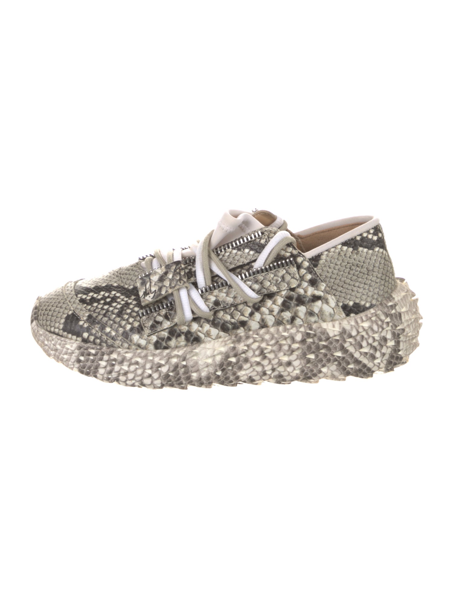 Giuseppe Zanotti Leather Animal Print Sneakers