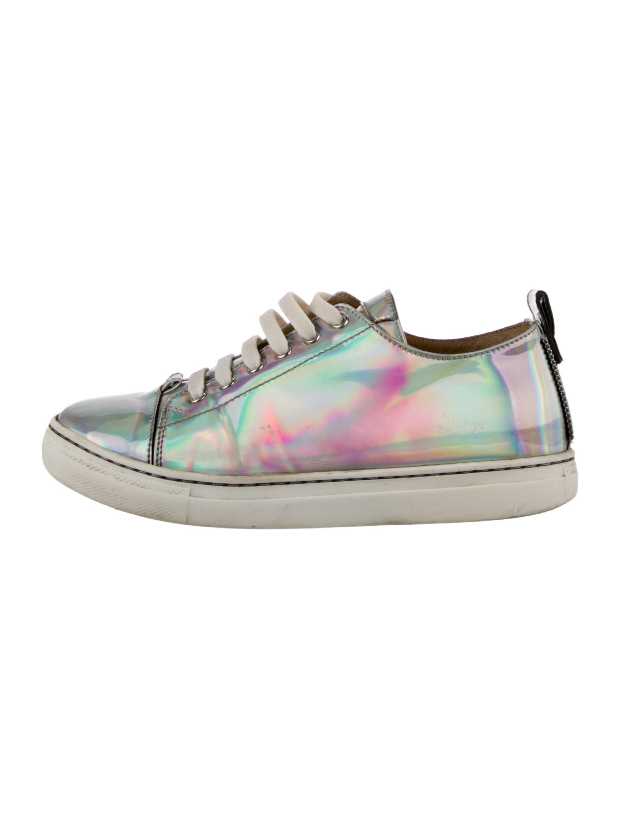 Giuseppe Zanotti Girls' Holographic Low Top Sneakers