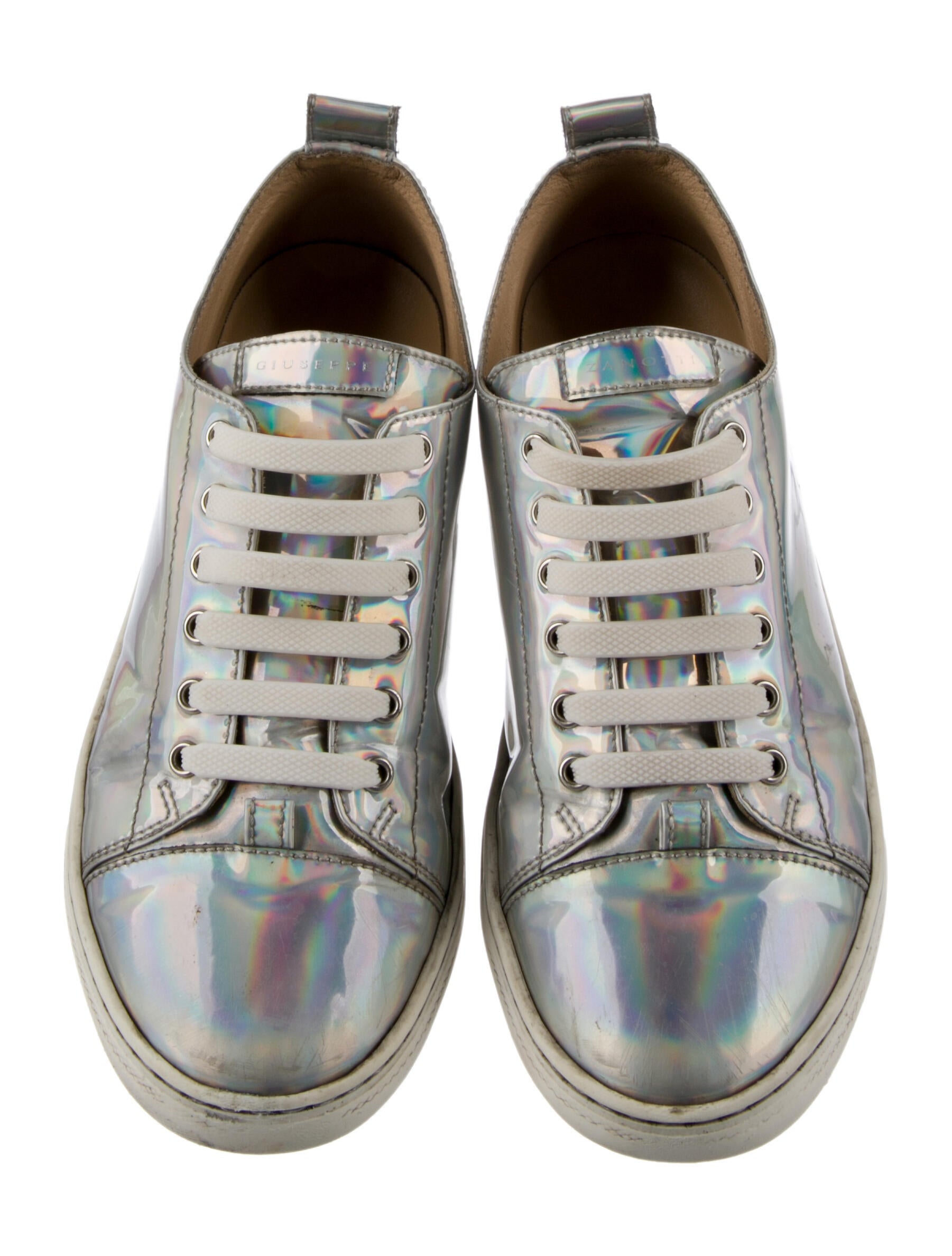 Giuseppe Zanotti Girls' Holographic Low Top Sneakers