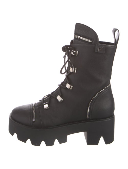 Giuseppe Zanotti Leather Combat Boots