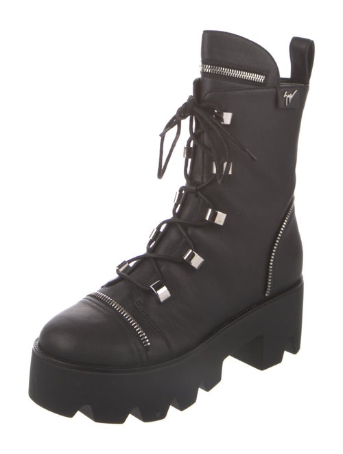 Giuseppe Zanotti Leather Combat Boots