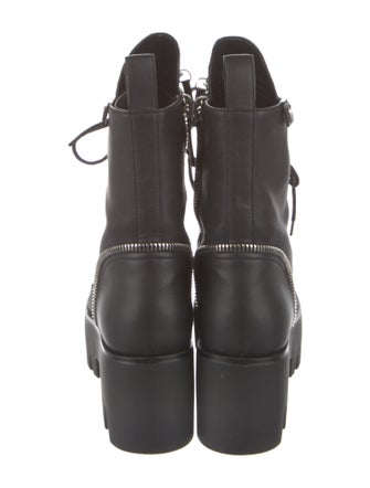 Giuseppe Zanotti Leather Combat Boots