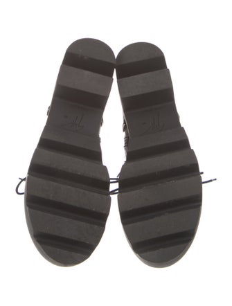 Giuseppe Zanotti Leather Combat Boots