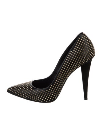 Giuseppe Zanotti Leather Studded Accents Pumps