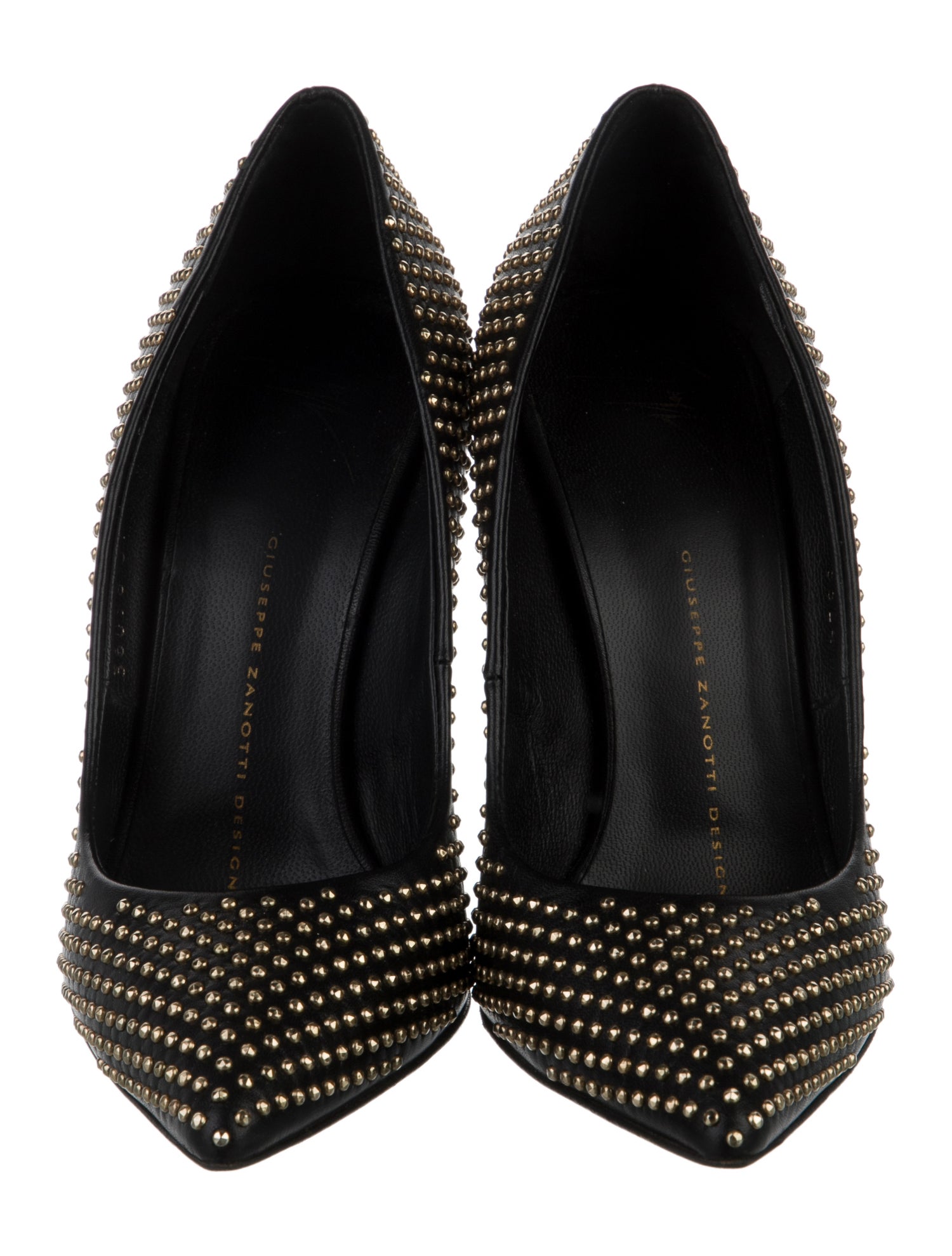 Giuseppe Zanotti Leather Studded Accents Pumps