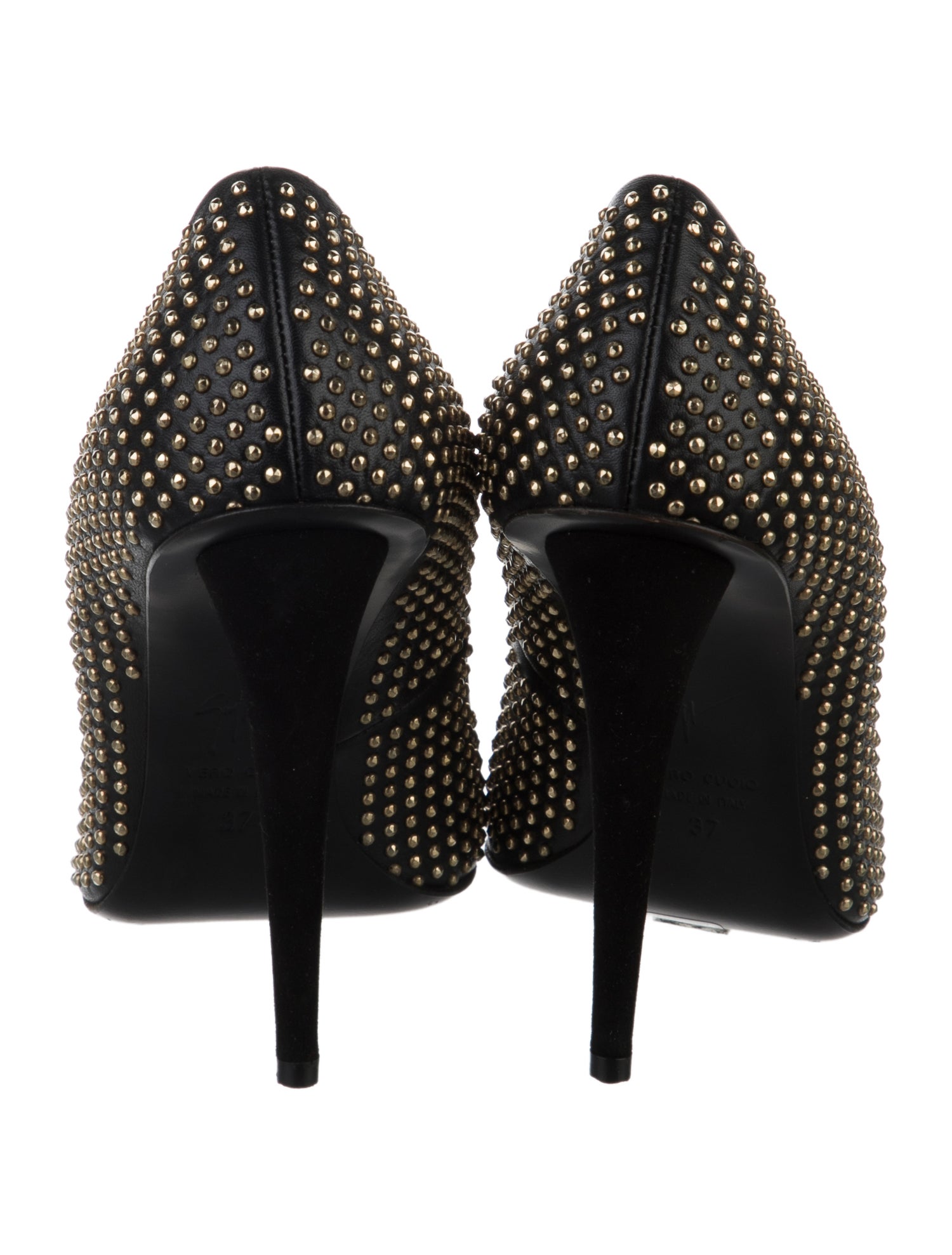 Giuseppe Zanotti Leather Studded Accents Pumps