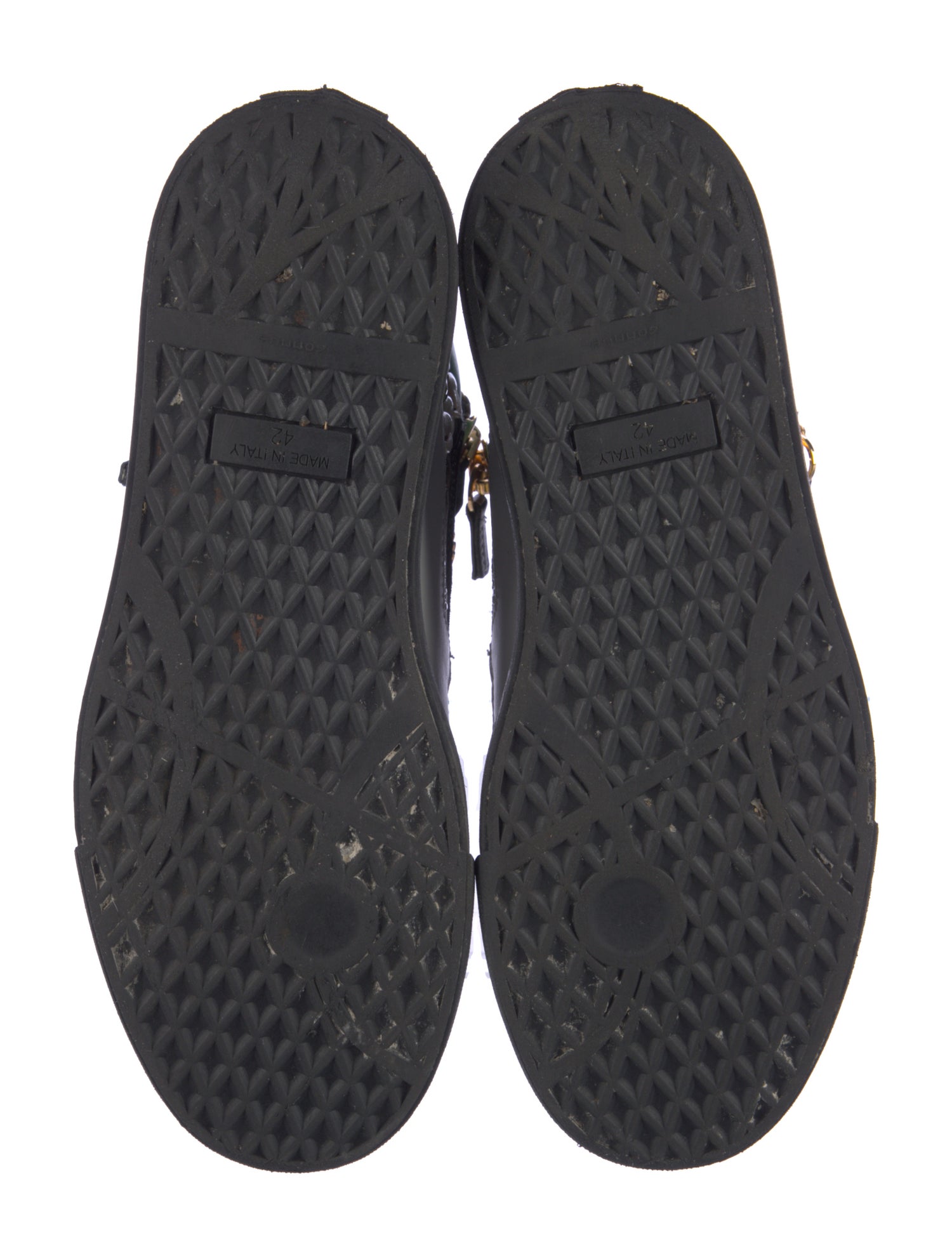 Giuseppe Zanotti Leather Floral Print Sneakers