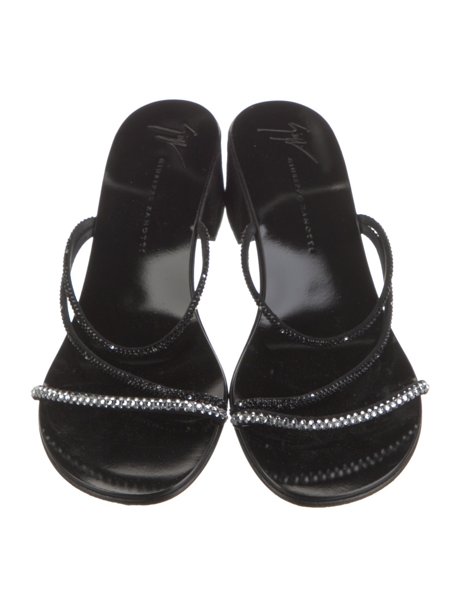 Giuseppe Zanotti Suede Colorblock Pattern Slides