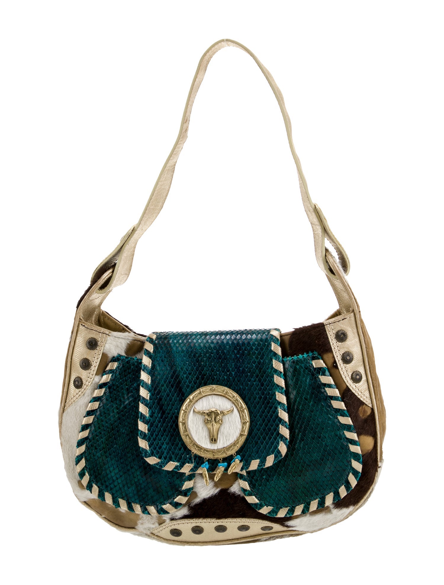 Giuseppe Zanotti Ponyhair Shoulder Bag