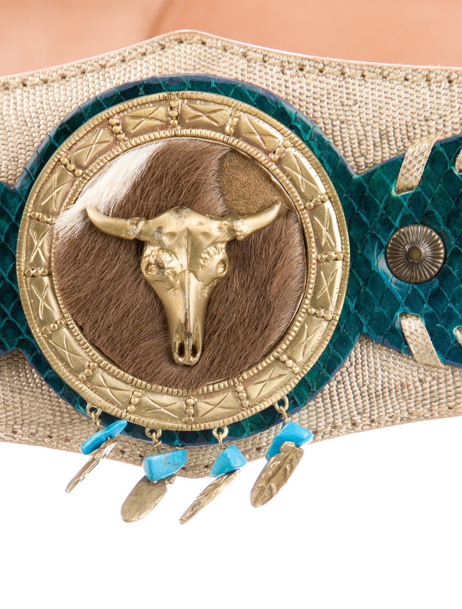 Giuseppe Zanotti Wide Leather Waist Belt