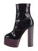 Giuseppe Zanotti Patent Leather Patterned Sock Boots