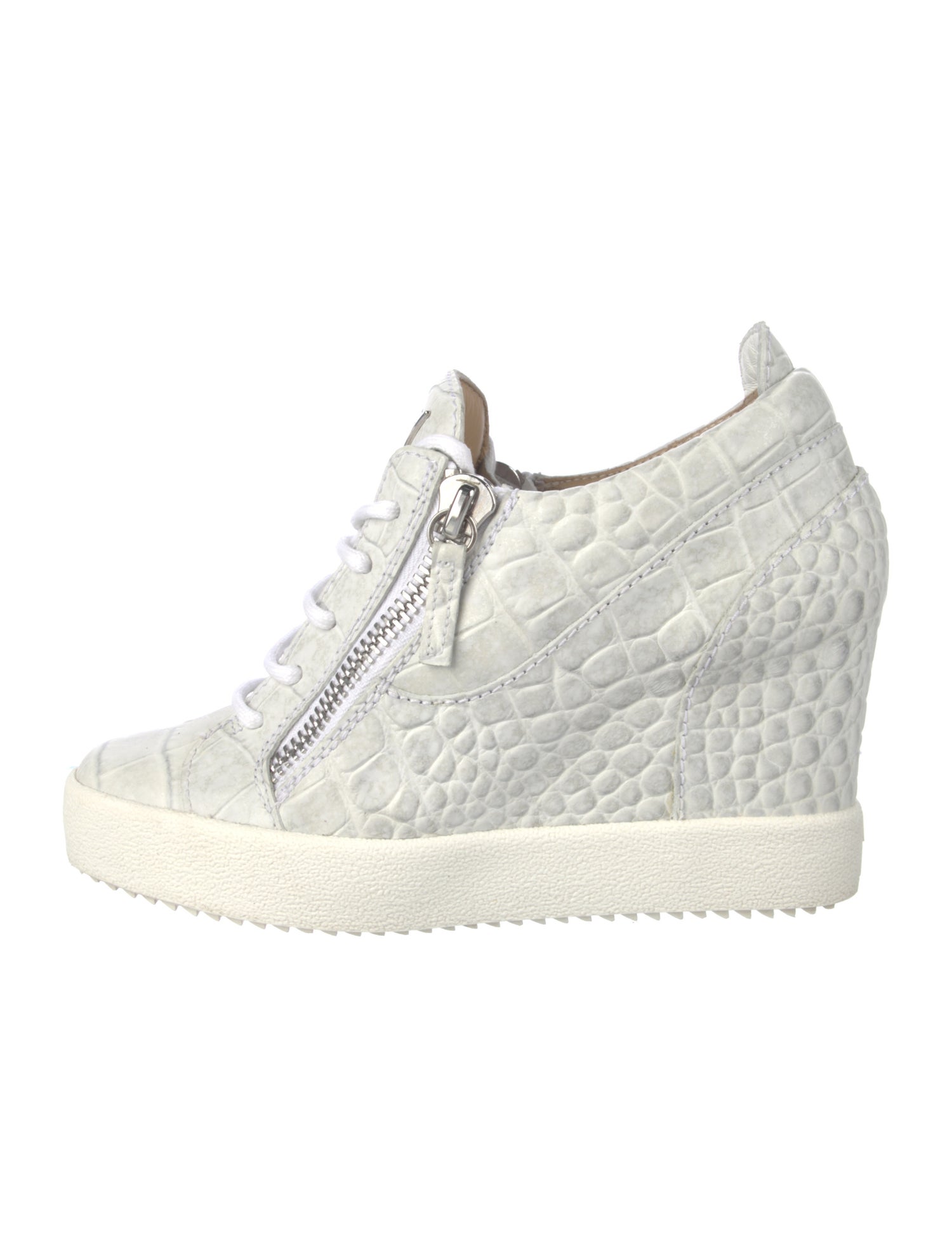 Giuseppe Zanotti Leather Wedge Sneakers