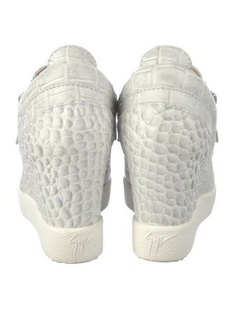 Giuseppe Zanotti Leather Wedge Sneakers