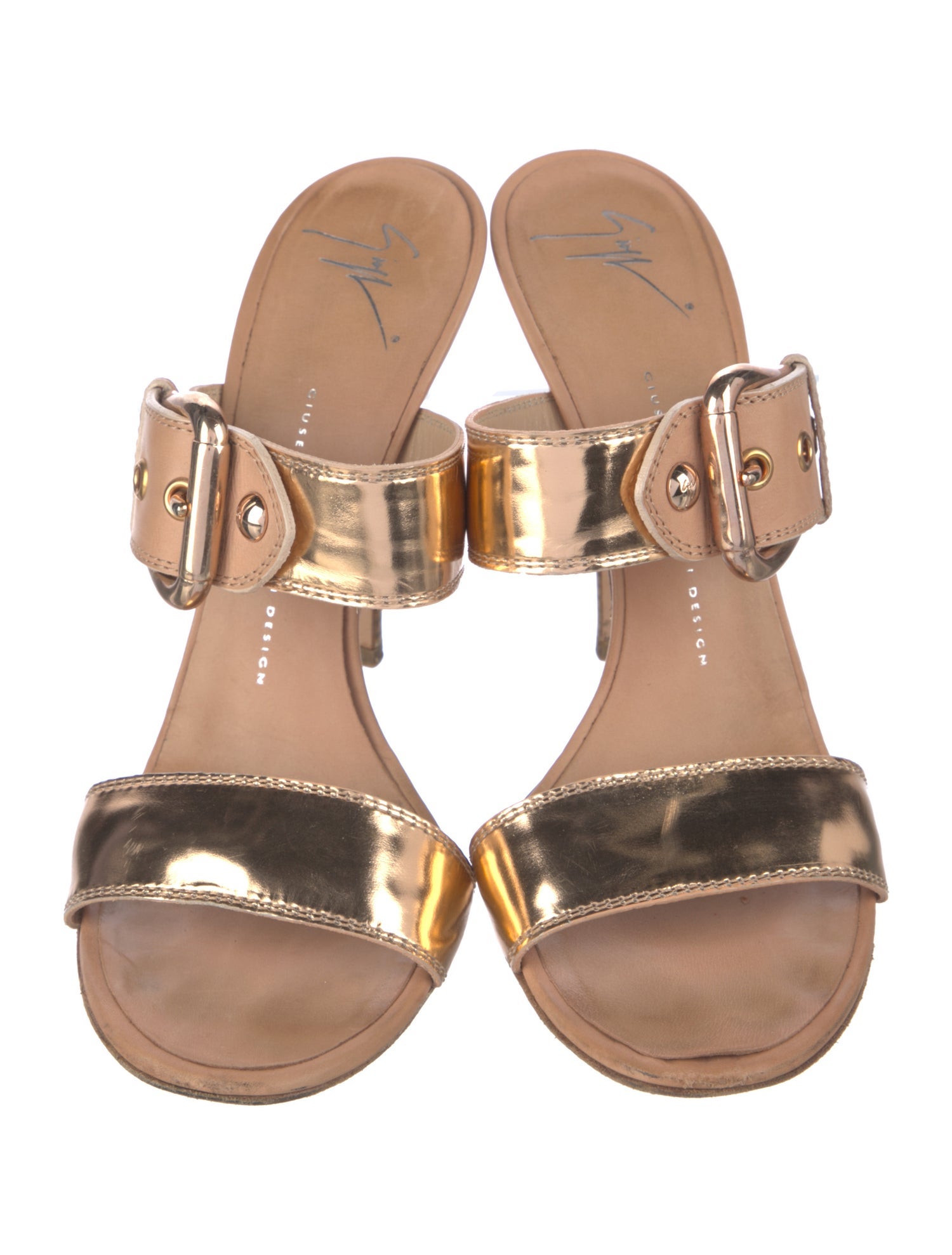 Giuseppe Zanotti Leather Slides