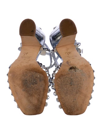 Giuseppe Zanotti Suede T-Strap Sandals