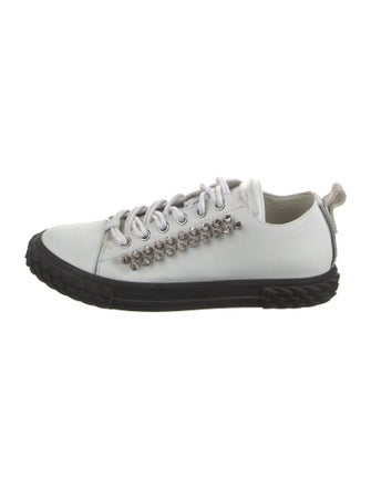 Giuseppe Zanotti Leather Studded Accents Sneakers