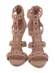 Giuseppe Zanotti Suede Lasercut Accents Gladiator Sandals