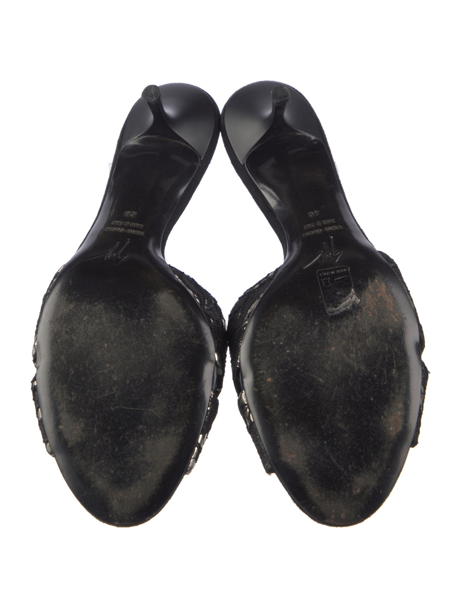 Giuseppe Zanotti Lace Lace Pattern Slides