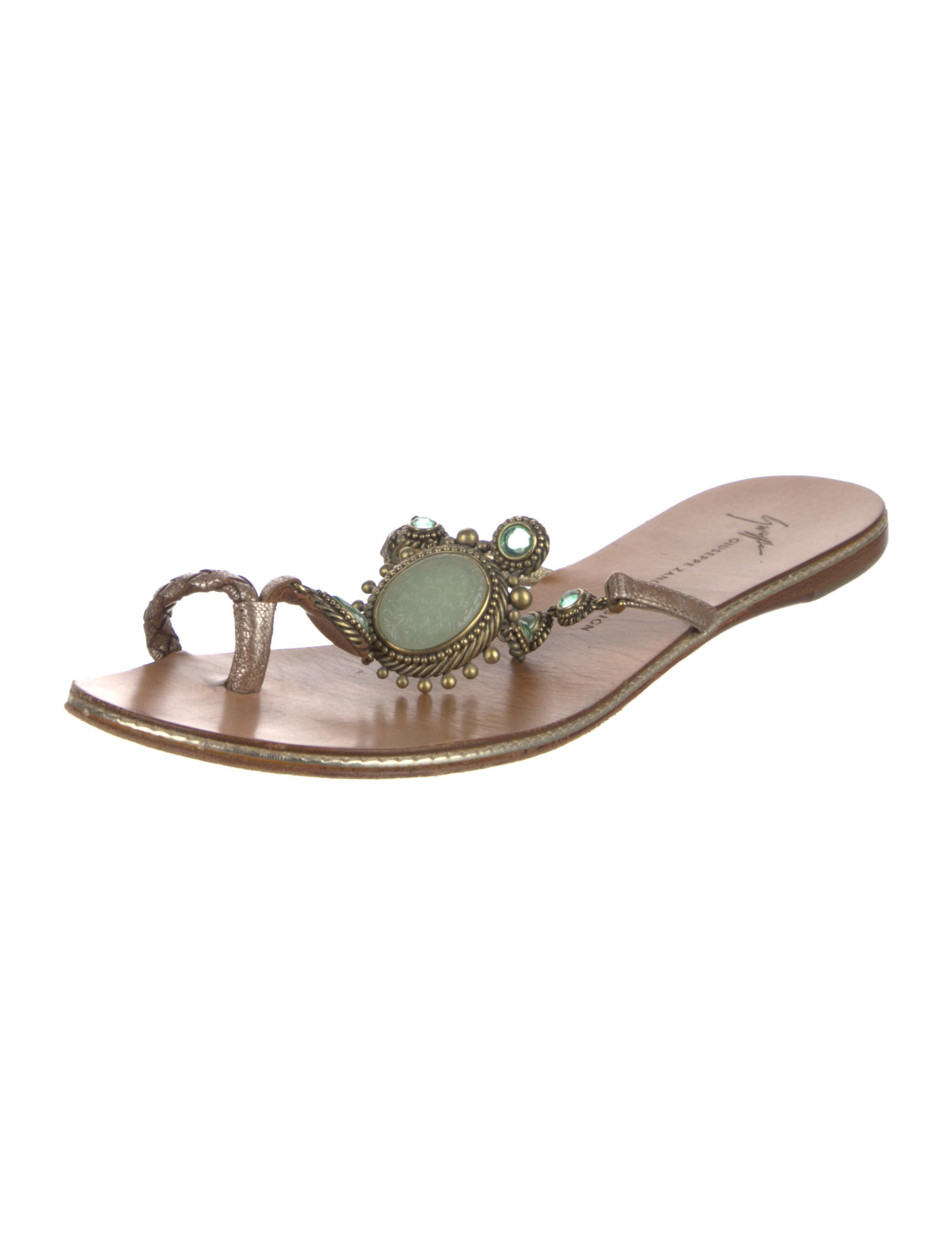 Giuseppe Zanotti Leather Slides