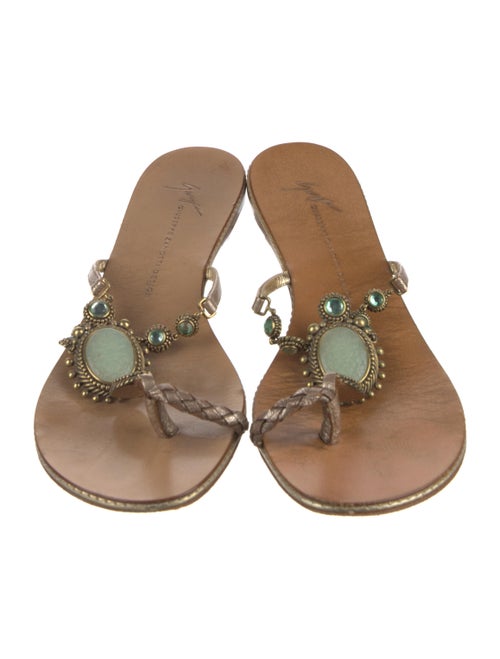 Giuseppe Zanotti Leather Slides