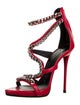 Giuseppe Zanotti Leather T-Strap Sandals
