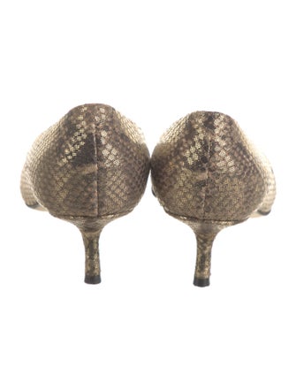 Giuseppe Zanotti Snakeskin Animal Print Pumps