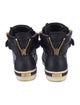 Giuseppe Zanotti Leather Crystal Embellishments Wedge Sneakers