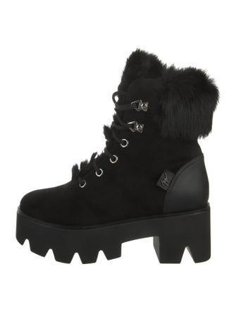 Giuseppe Zanotti Suede Combat Boots